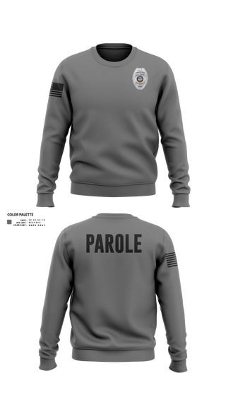 Crew Neck Sweatshirt, Adult Parole Authority, Police, Teamtime, Team time, sublimation, custom sports apparel, team uniforms, spirit wear, spiritwear, sports uniforms, custom shirts, team store, custom team store, fundraiser sports, apparel fundraiser