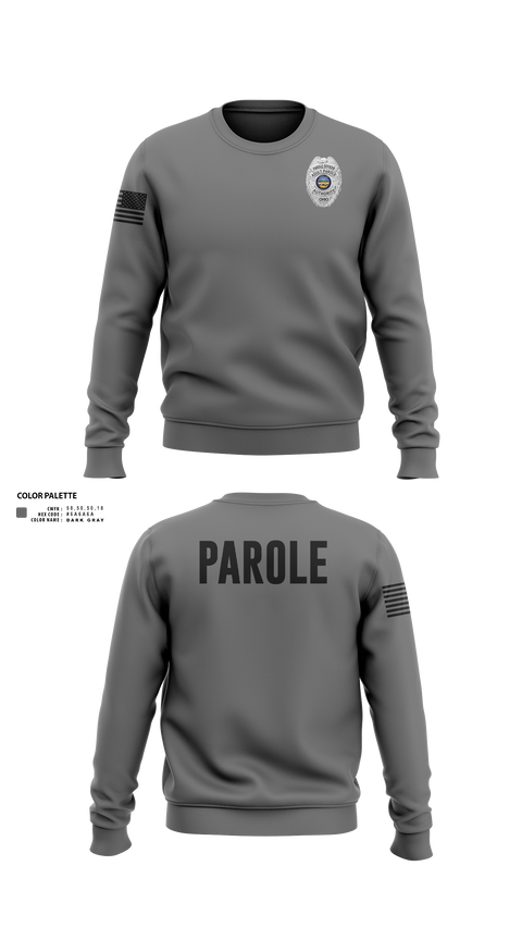 Crew Neck Sweatshirt, Adult Parole Authority, Police, Teamtime, Team time, sublimation, custom sports apparel, team uniforms, spirit wear, spiritwear, sports uniforms, custom shirts, team store, custom team store, fundraiser sports, apparel fundraiser