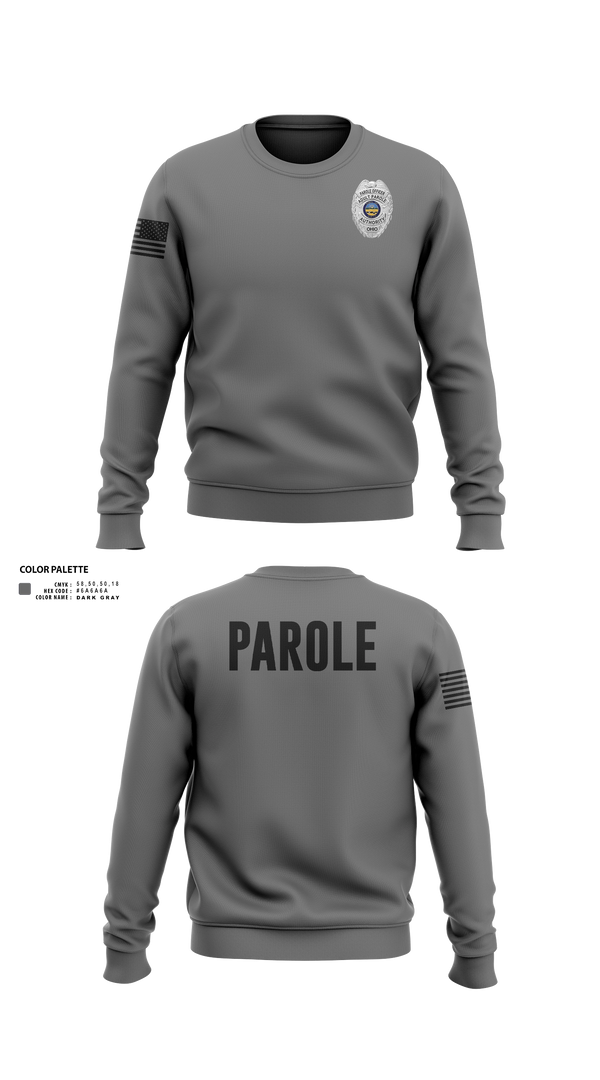 Crew Neck Sweatshirt, Adult Parole Authority, Police, Teamtime, Team time, sublimation, custom sports apparel, team uniforms, spirit wear, spiritwear, sports uniforms, custom shirts, team store, custom team store, fundraiser sports, apparel fundraiser