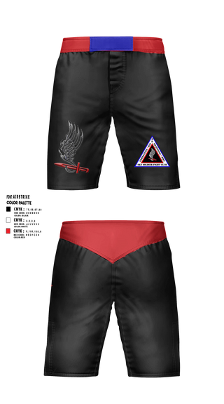 Fight Shorts, Attack Company, Army, Teamtime, Team time, sublimation, custom sports apparel, team uniforms, spirit wear, spiritwear, sports uniforms, custom shirts, team store, custom team store, fundraiser sports, apparel fundraiser