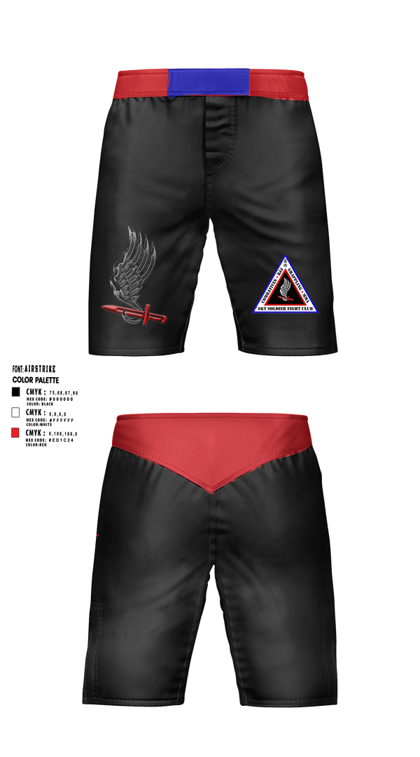 Fight Shorts, Attack Company, Army, Teamtime, Team time, sublimation, custom sports apparel, team uniforms, spirit wear, spiritwear, sports uniforms, custom shirts, team store, custom team store, fundraiser sports, apparel fundraiser
