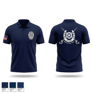Short Sleeve Performance Polo, Bayou Vista Police Mounted Unit, Police, Teamtime, Team time, sublimation, custom sports apparel, team uniforms, spirit wear, spiritwear, sports uniforms, custom shirts, team store, custom team store, fundraiser sports, apparel fundraiser