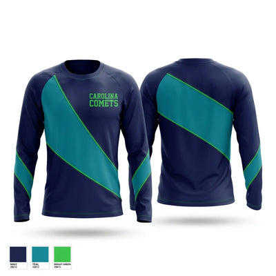 Carolina Comets 9253748 Long Sleeve Performance Shirt 2
