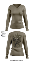 1st PLT Roosters Women's Long Sleeve V-neck Shirt - 6
