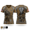 3RD SQUAD, EW, MFRC Women's Short Sleeve V-neck Shirt - 1