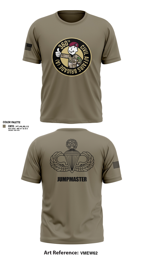 Short Sleeve Performance Shirt, 360 CA BDE (Airborne), Army, Teamtime, Team time, sublimation, custom sports apparel, team uniforms, spirit wear, spiritwear, sports uniforms, custom shirts, team store, custom team store, fundraiser sports, apparel fundraiser