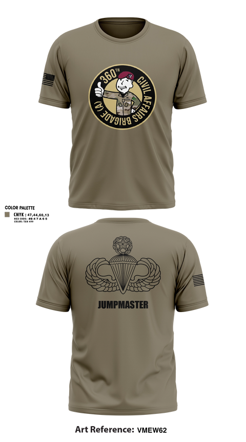 Old School Cotton Feel Shirt, 360 CA BDE (Airborne), Army, Teamtime, Team time, sublimation, custom sports apparel, team uniforms, spirit wear, spiritwear, sports uniforms, custom shirts, team store, custom team store, fundraiser sports, apparel fundraiser