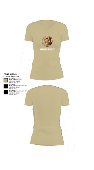 Womens Short Sleeve Vneck Shirt, Tripler Kilape, , Teamtime, Team time, sublimation, custom sports apparel, team uniforms, spirit wear, spiritwear, sports uniforms, custom shirts, team store, custom team store, fundraiser sports, apparel fundraiser