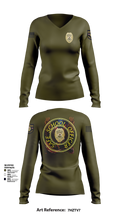 School officer 37316747 Women's Long Sleeve V-neck Shirt - 102