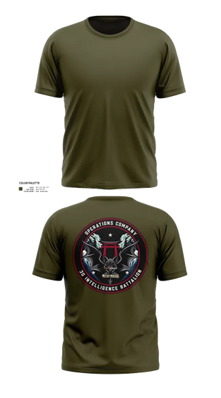 Short Sleeve Performance Shirt, Operations Company 3d Intelligence Battalion, , Teamtime, Team time, sublimation, custom sports apparel, team uniforms, spirit wear, spiritwear, sports uniforms, custom shirts, team store, custom team store, fundraiser sports, apparel fundraiser