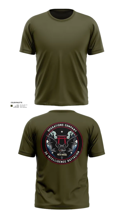 Operations Company 3d Intelligence Battalion 38917191 Short Sleeve Performance Shirt - 26