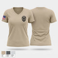 Dallas Marshal Women's Short Sleeve V-neck Shirt - 1