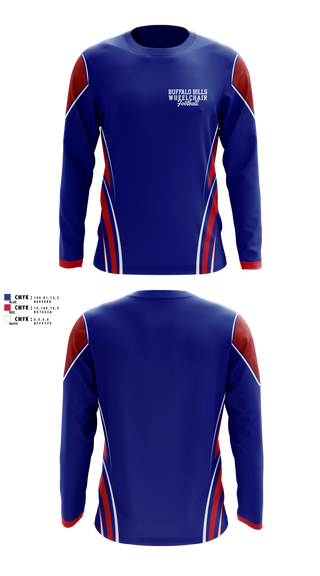 Long Sleeve Performance Shirt, Buffalo Blizzards Wheelchair Basketball team, Men's Basketball, Teamtime, Team time, sublimation, custom sports apparel, team uniforms, spirit wear, spiritwear, sports uniforms, custom shirts, team store, custom team store, fundraiser sports, apparel fundraiser