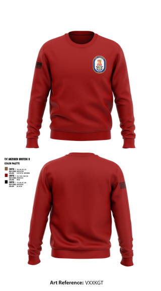 Crew Neck Sweatshirt, USS CHOSIN, , Teamtime, Team time, sublimation, custom sports apparel, team uniforms, spirit wear, spiritwear, sports uniforms, custom shirts, team store, custom team store, fundraiser sports, apparel fundraiser