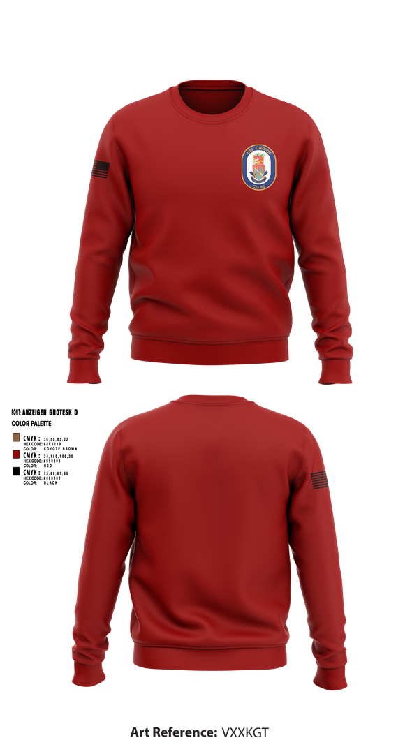 Crew Neck Sweatshirt, USS CHOSIN, , Teamtime, Team time, sublimation, custom sports apparel, team uniforms, spirit wear, spiritwear, sports uniforms, custom shirts, team store, custom team store, fundraiser sports, apparel fundraiser