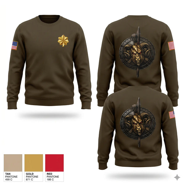 Crew Neck Sweatshirt, Charlie Co., 22 RRB, Army, Teamtime, Team time, sublimation, custom sports apparel, team uniforms, spirit wear, spiritwear, sports uniforms, custom shirts, team store, custom team store, fundraiser sports, apparel fundraiser