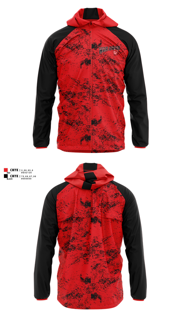 Windbreaker, War Dogs Travel Flag Football, Men's Basketball, Teamtime, Team time, sublimation, custom sports apparel, team uniforms, spirit wear, spiritwear, sports uniforms, custom shirts, team store, custom team store, fundraiser sports, apparel fundraiser