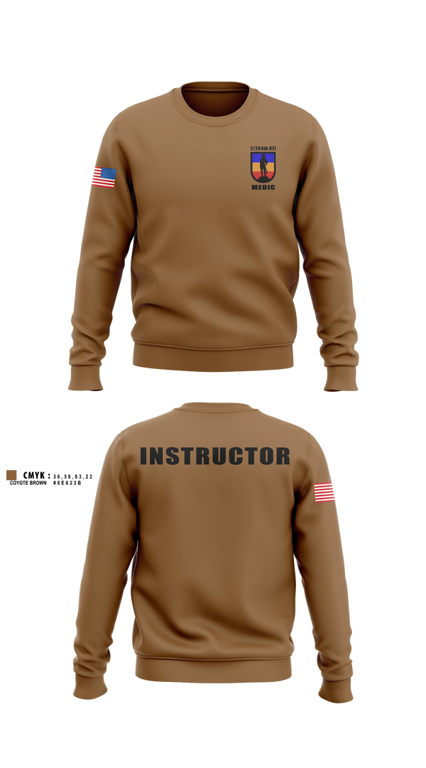 Crew Neck Sweatshirt, 2/254 RTI, Army, Teamtime, Team time, sublimation, custom sports apparel, team uniforms, spirit wear, spiritwear, sports uniforms, custom shirts, team store, custom team store, fundraiser sports, apparel fundraiser