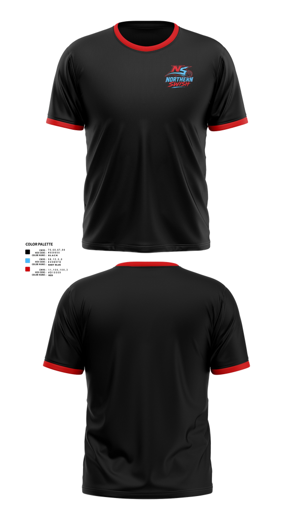 Short Sleeve Performance Shirt, NORTHERN SWISH, Men's Basketball, Teamtime, Team time, sublimation, custom sports apparel, team uniforms, spirit wear, spiritwear, sports uniforms, custom shirts, team store, custom team store, fundraiser sports, apparel fundraiser