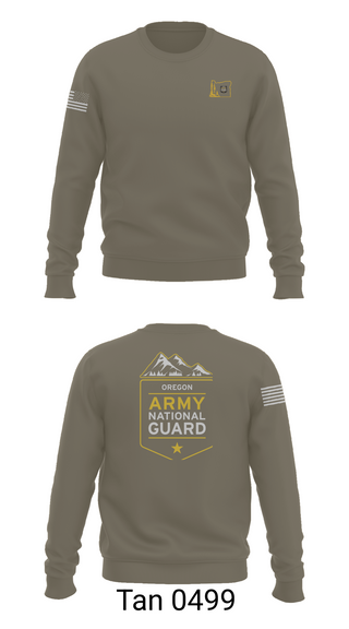Crew Neck Sweatshirt, Oregon Army National Guard, National Guard, Teamtime, Team time, sublimation, custom sports apparel, team uniforms, spirit wear, spiritwear, sports uniforms, custom shirts, team store, custom team store, fundraiser sports, apparel fundraiser