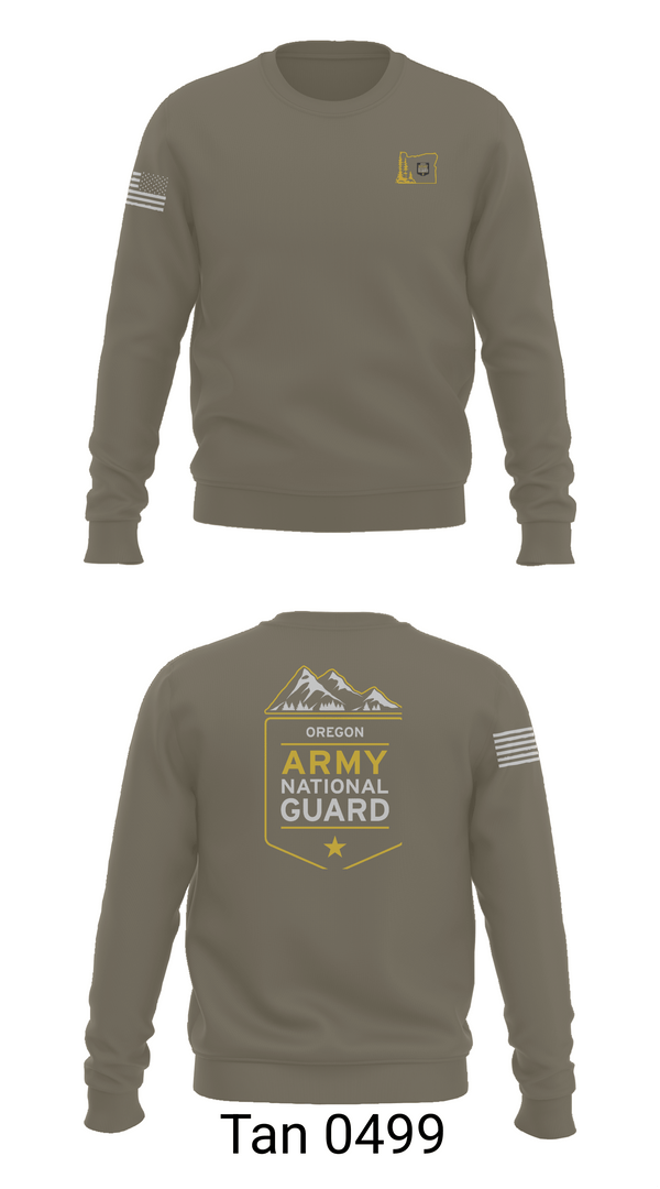 Crew Neck Sweatshirt, Oregon Army National Guard, National Guard, Teamtime, Team time, sublimation, custom sports apparel, team uniforms, spirit wear, spiritwear, sports uniforms, custom shirts, team store, custom team store, fundraiser sports, apparel fundraiser