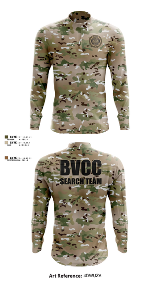 Quarter Zip Jacket, BVCC Search Team, Police, Teamtime, Team time, sublimation, custom sports apparel, team uniforms, spirit wear, spiritwear, sports uniforms, custom shirts, team store, custom team store, fundraiser sports, apparel fundraiser