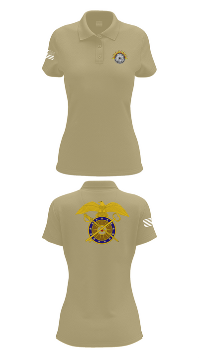Echo company 1-7 ADA 73357561 Women's Short Sleeve Performance Polo  - 95