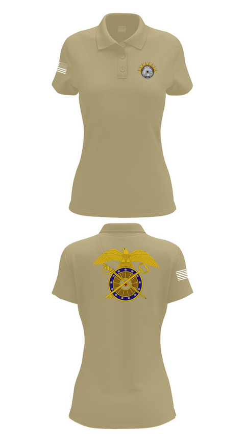 Womens Short Sleeve Performance Polo, Echo company 1-7 ADA, , Teamtime, Team time, sublimation, custom sports apparel, team uniforms, spirit wear, spiritwear, sports uniforms, custom shirts, team store, custom team store, fundraiser sports, apparel fundraiser