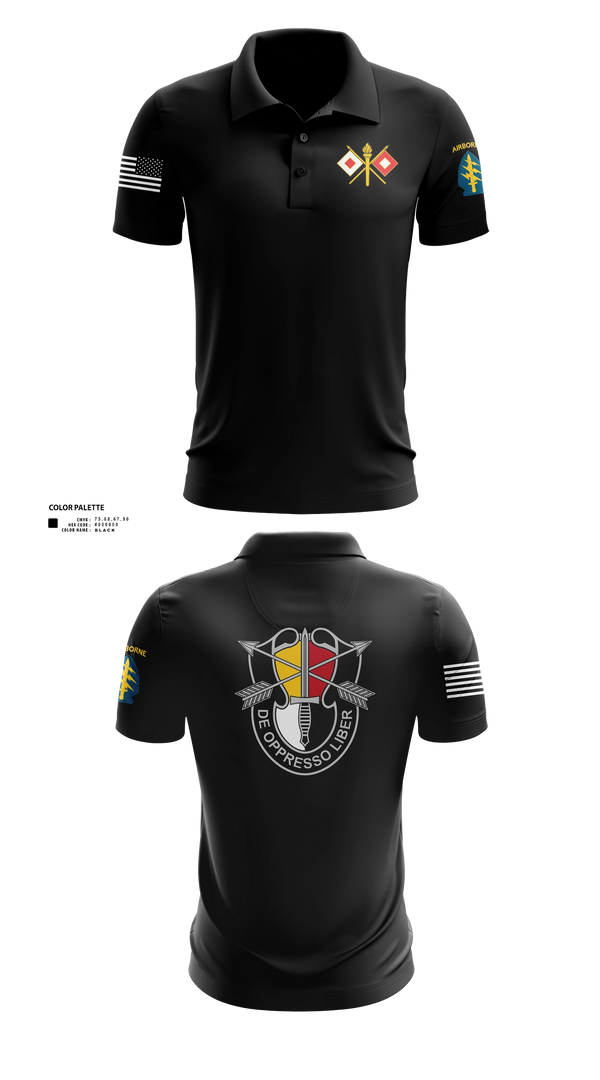 Short Sleeve Performance Polo, HHC 3SFG, Army, Teamtime, Team time, sublimation, custom sports apparel, team uniforms, spirit wear, spiritwear, sports uniforms, custom shirts, team store, custom team store, fundraiser sports, apparel fundraiser