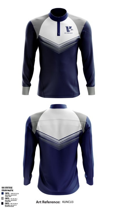 Vista Junior Eagles 88108764 Quarter Zip Jacket - 1