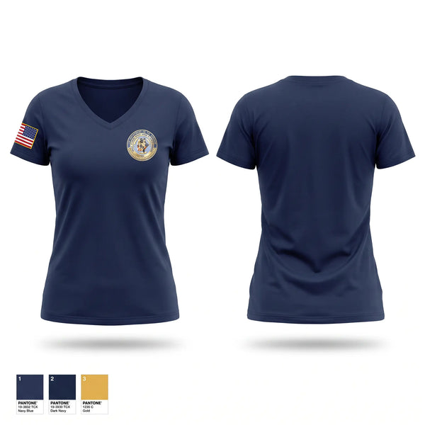 Womens Short Sleeve Vneck Shirt, BUREAU OF INDIAN AFFAIRS, Police, Teamtime, Team time, sublimation, custom sports apparel, team uniforms, spirit wear, spiritwear, sports uniforms, custom shirts, team store, custom team store, fundraiser sports, apparel fundraiser