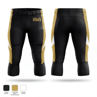 Integrated Football Pants, Cardinal Ohara Hawks, , Teamtime, Team time, sublimation, custom sports apparel, team uniforms, spirit wear, spiritwear, sports uniforms, custom shirts, team store, custom team store, fundraiser sports, apparel fundraiser