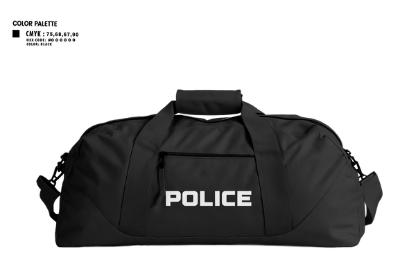 Duffle Bag, POLICE, Police, Teamtime, Team time, sublimation, custom sports apparel, team uniforms, spirit wear, spiritwear, sports uniforms, custom shirts, team store, custom team store, fundraiser sports, apparel fundraiser