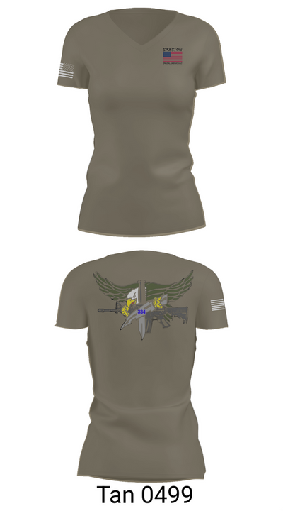 Sikeston Special operations 6321266 Women's Short Sleeve V-neck Shirt - 65