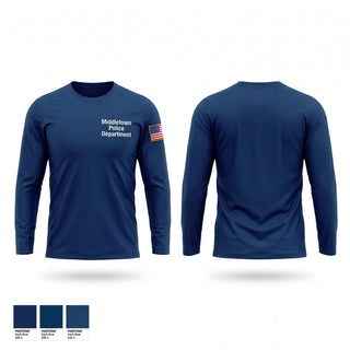Long Sleeve Performance Shirt, Middletown Police Department, Police, Teamtime, Team time, sublimation, custom sports apparel, team uniforms, spirit wear, spiritwear, sports uniforms, custom shirts, team store, custom team store, fundraiser sports, apparel fundraiser