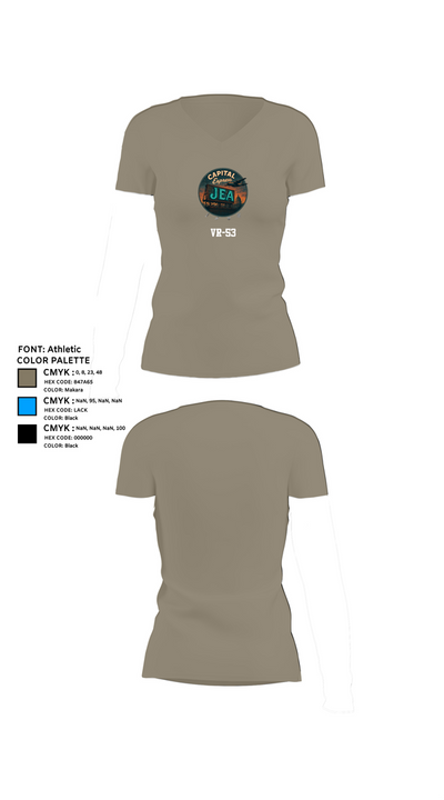 VR-53 68911207 Women's Short Sleeve V-neck Shirt - 61