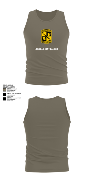 Gorilla battalion 60228867 Tank Top - 79