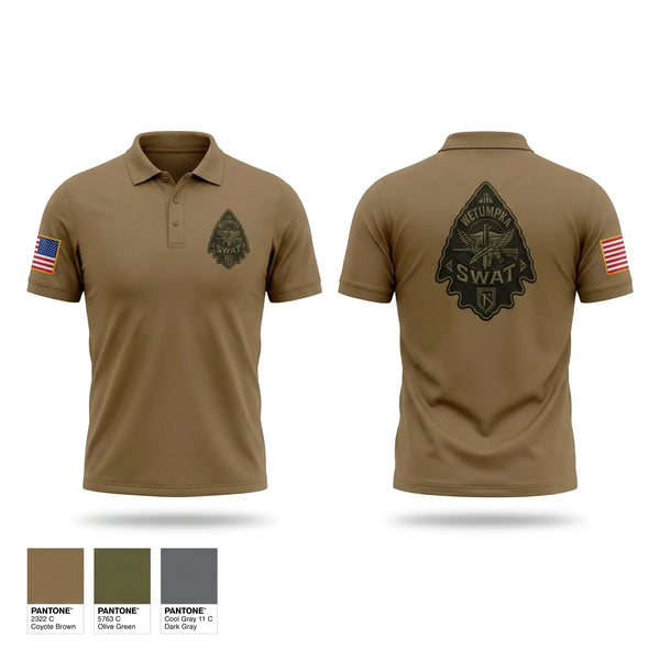 Short Sleeve Performance Polo, Wetumpka SWAT, Police, Teamtime, Team time, sublimation, custom sports apparel, team uniforms, spirit wear, spiritwear, sports uniforms, custom shirts, team store, custom team store, fundraiser sports, apparel fundraiser