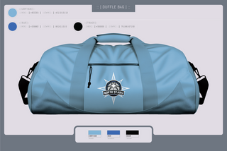 Duffle Bag, North Stars, Women's Basketball, Teamtime, Team time, sublimation, custom sports apparel, team uniforms, spirit wear, spiritwear, sports uniforms, custom shirts, team store, custom team store, fundraiser sports, apparel fundraiser