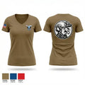 Easy Troop, 2/11 ACR 34221231 Women's Short Sleeve V-neck Shirt - 1