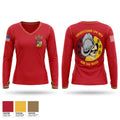 VR-57 CHIEFS MESS Women's Long Sleeve V-neck Shirt - 1