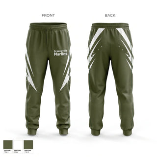Sweatpants, Greeneville Marlins, Baseball, Teamtime, Team time, sublimation, custom sports apparel, team uniforms, spirit wear, spiritwear, sports uniforms, custom shirts, team store, custom team store, fundraiser sports, apparel fundraiser