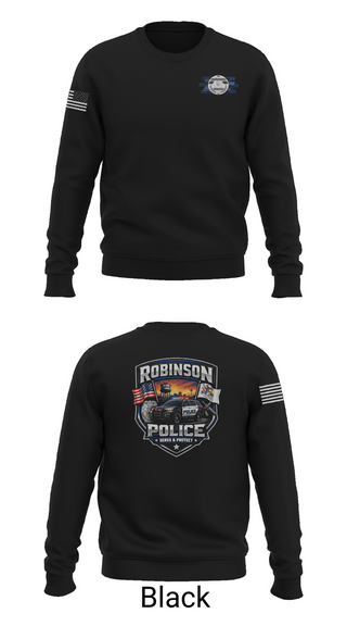 Crew Neck Sweatshirt, Robinson Police Department, Police, Teamtime, Team time, sublimation, custom sports apparel, team uniforms, spirit wear, spiritwear, sports uniforms, custom shirts, team store, custom team store, fundraiser sports, apparel fundraiser