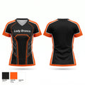 Lady Broncs Women's Short Sleeve V-neck Shirt - 1