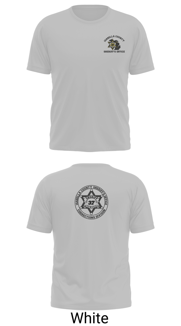 Old School Cotton Feel Shirt, Isabella County Sheriff's Office, Police, Teamtime, Team time, sublimation, custom sports apparel, team uniforms, spirit wear, spiritwear, sports uniforms, custom shirts, team store, custom team store, fundraiser sports, apparel fundraiser