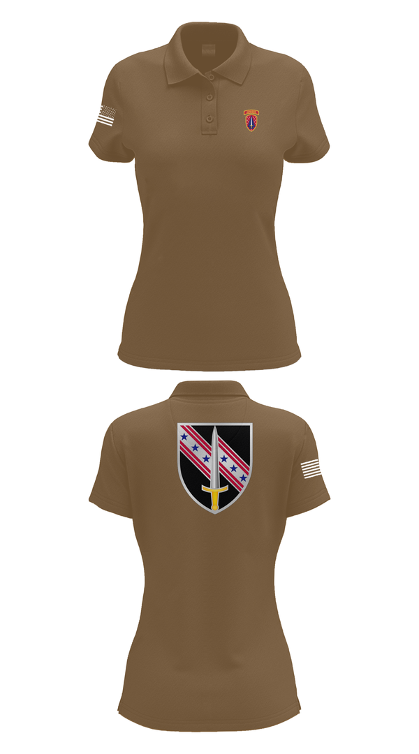 Womens Short Sleeve Performance Polo, 6/54th SFAB, National Guard, Teamtime, Team time, sublimation, custom sports apparel, team uniforms, spirit wear, spiritwear, sports uniforms, custom shirts, team store, custom team store, fundraiser sports, apparel fundraiser