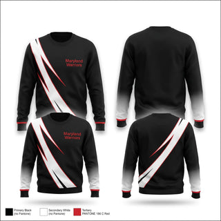 Crew Neck Sweatshirt, Maryland Warriors, Track & Field, Teamtime, Team time, sublimation, custom sports apparel, team uniforms, spirit wear, spiritwear, sports uniforms, custom shirts, team store, custom team store, fundraiser sports, apparel fundraiser