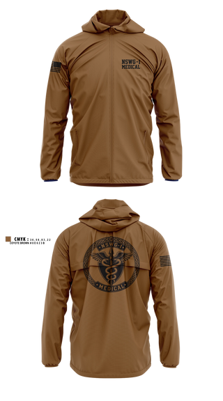Windbreaker, NSWG-1 Medical, Navy, Teamtime, Team time, sublimation, custom sports apparel, team uniforms, spirit wear, spiritwear, sports uniforms, custom shirts, team store, custom team store, fundraiser sports, apparel fundraiser