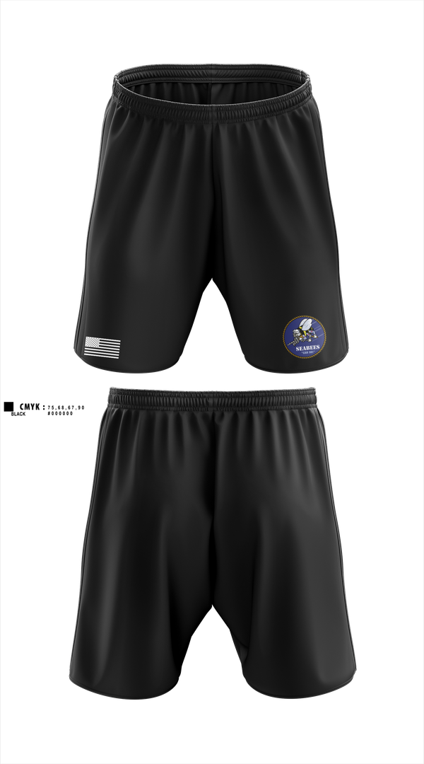 Athletic Shorts With Pockets, Seabees, , Teamtime, Team time, sublimation, custom sports apparel, team uniforms, spirit wear, spiritwear, sports uniforms, custom shirts, team store, custom team store, fundraiser sports, apparel fundraiser
