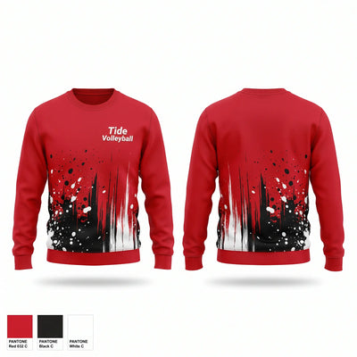 Tide Volleyball Crew Neck Sweatshirt - 1